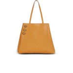 BALMAIN EMBLÈME HANDBAG IN GRAINED LEATHER