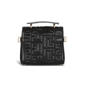 BALMAIN B-BUZZ 23 QUILTED LEATHER BAG
