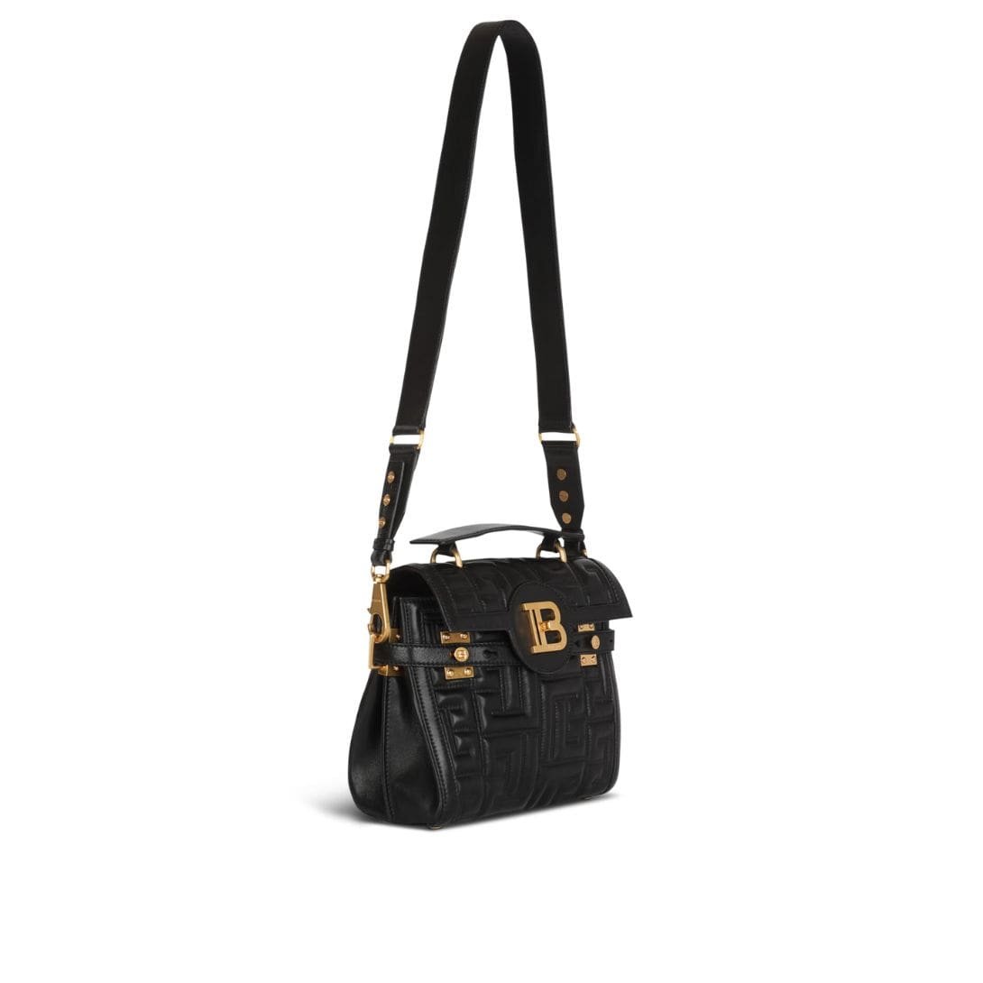 BALMAIN B-BUZZ 23 QUILTED LEATHER BAG - Image 3