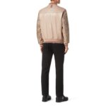 BILLIONAIRE PYTHON LEATHER MIX BOMBER