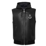 BILLIONAIRE SLEEVELESS LEATHER VEST