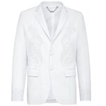 BILLIONAIRE LEATHER BLAZER PAISLEY