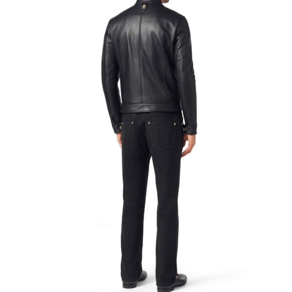BILLIONAIRE LEATHER MOTO JACKET - Image 2