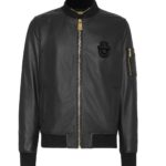 BILLIONAIRE BASIC LEATHER BOMBER