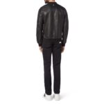 BILLIONAIRE BASIC LEATHER BOMBER MEMBERS ONLY