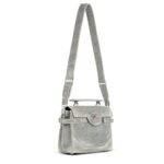 BALMAIN B-BUZZ 23 FADED DENIM BAG