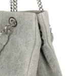 BALMAIN 1945 SOFT FADED DENIM TOTE BAG