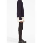 MAISON MARGIELA SNATCHED LEATHER TOTE BAG