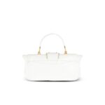 BALMAIN BLAZE CLUTCH BAG IN CROCODILE EFFECT-EMBOSSED LEATHER