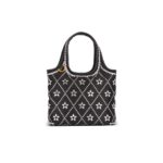 BALMAIN B-ARMY GROCERY BAG IN SATIN AND CRYSTALS