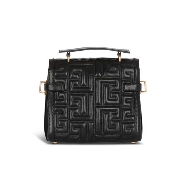 BALMAIN B-BUZZ 23 QUILTED LEATHER BAG