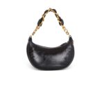 BALMAIN 1945 SOFT HOBO BAG IN CRINKLED LEATHER