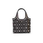 BALMAIN B-ARMY GROCERY BAG IN SATIN AND CRYSTALS