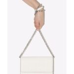 MAISON MARGIELA FOUR-STITCH LEATHER WALLET-ON-CHAIN