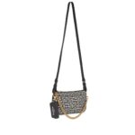 BALMAIN MONOGRAM CANVAS B-ARMY CLUTCH BAG