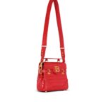 BALMAIN B-BUZZ 23 BAG IN CROCODILE-PRINT LEATHER