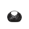 BALMAIN CALFSKIN BASKET BAG WITH AN OPENWORK GRID MOTIF BLACK - Image 3