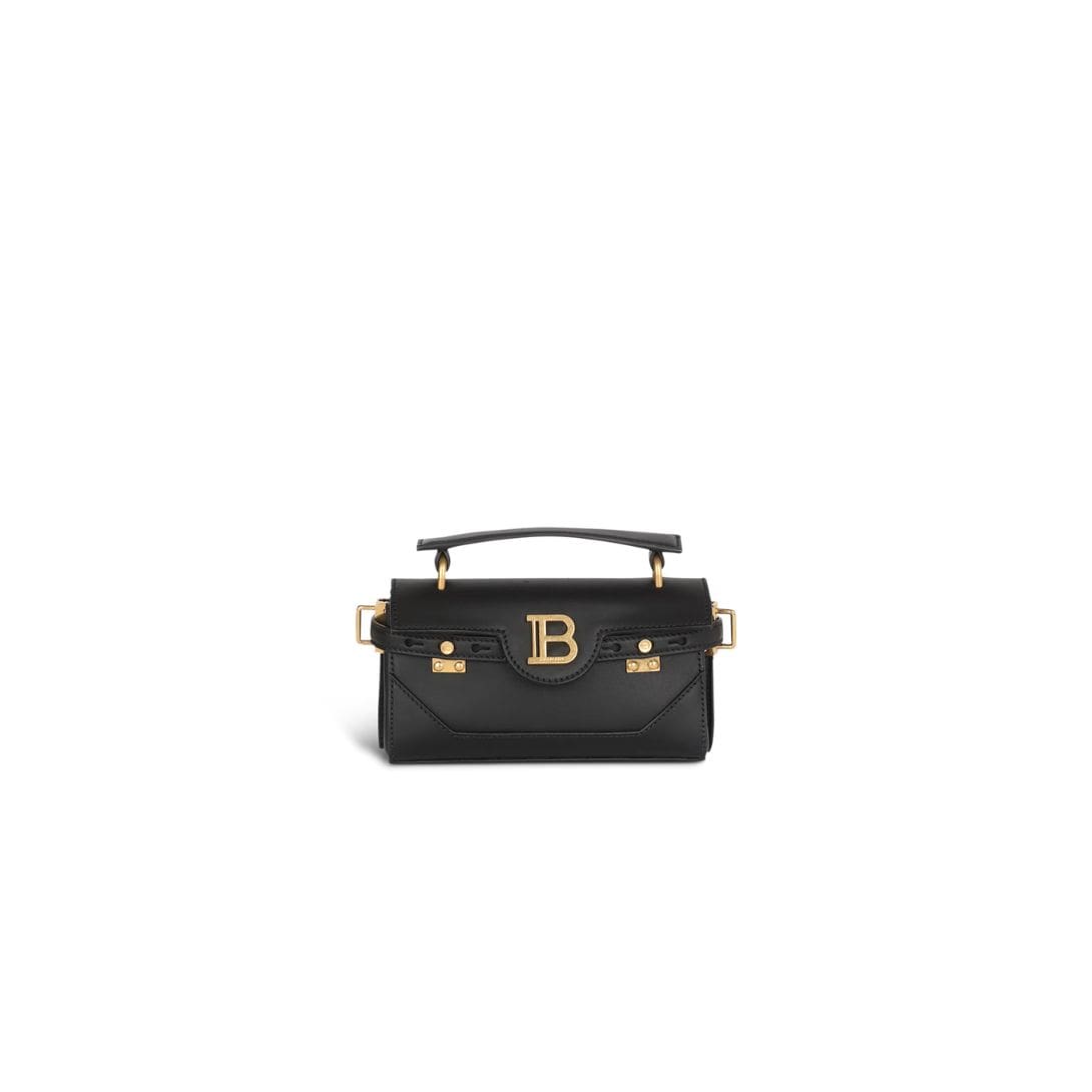 BALMAIN B-BUZZ 19 LEATHER BAG