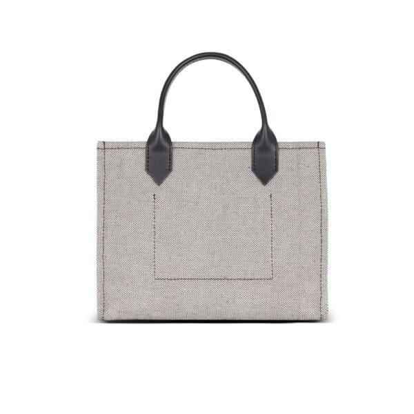 BALMAIN B-ARMY CANVAS AND LEATHER TOTE BAG - Image 3