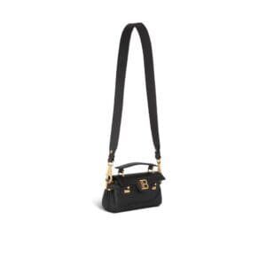 BALMAIN B-BUZZ 19 LEATHER BAG