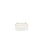 BALMAIN B-BUZZ 19 MONOGRAM GRAINED LEATHER BAG