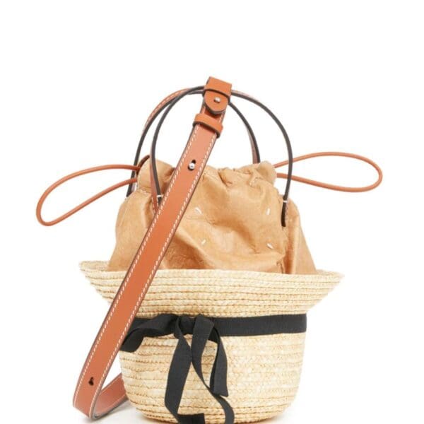 MAISON MARGIELA HAT STRAW BUCKET BAG - Image 5
