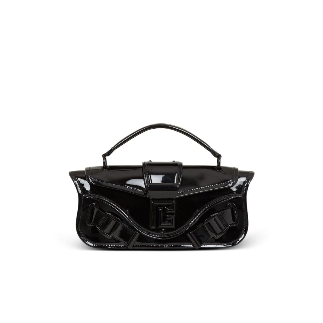 BALMAIN BLAZE POUCH IN PATENT LEATHER