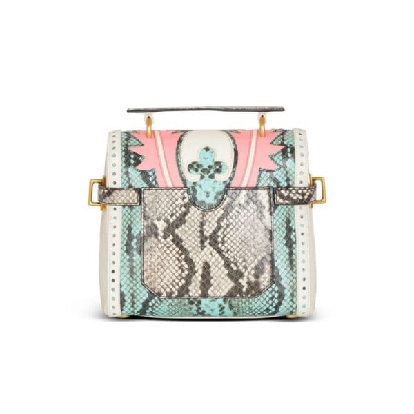BALMAIN B-BUZZ 23 PATCHWORK LEATHER BAG - Image 3