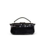 BALMAIN BLAZE POUCH IN PATENT LEATHER