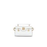 BALMAIN B-BUZZ 19 BAG IN CROCODILE EFFECT-EMBOSSED LEATHER