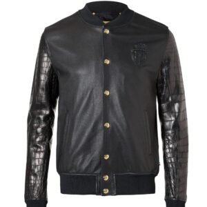BILLIONAIRE LEATHER BOMBER "ROBERT"