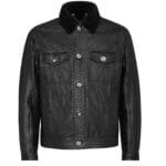 BILLIONAIRE LEATHER JACKET WITH PYTHON LUXURY