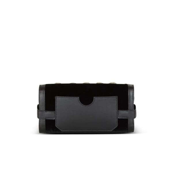 BALMAIN B-BUZZ POUCH 23 IN PATENT LEATHER