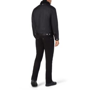 BILLIONAIRE LEATHER JACKET WITH PYTHON LUXURY