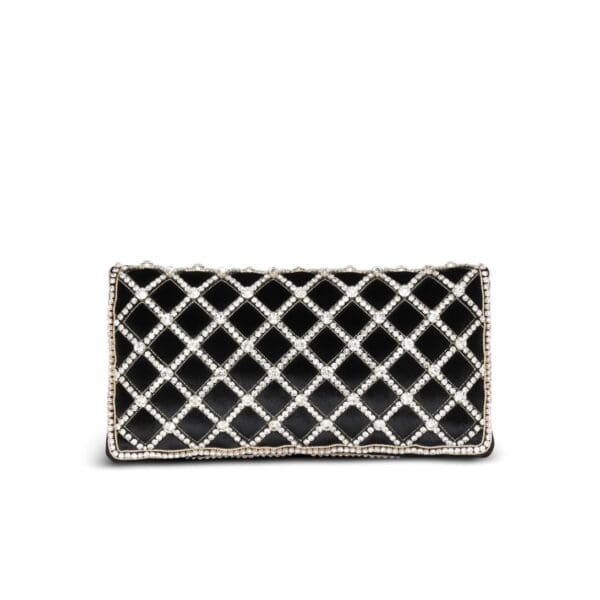 BALMAIN 1945 SOFT VELVET AND PEARL CLUTCH - Image 3