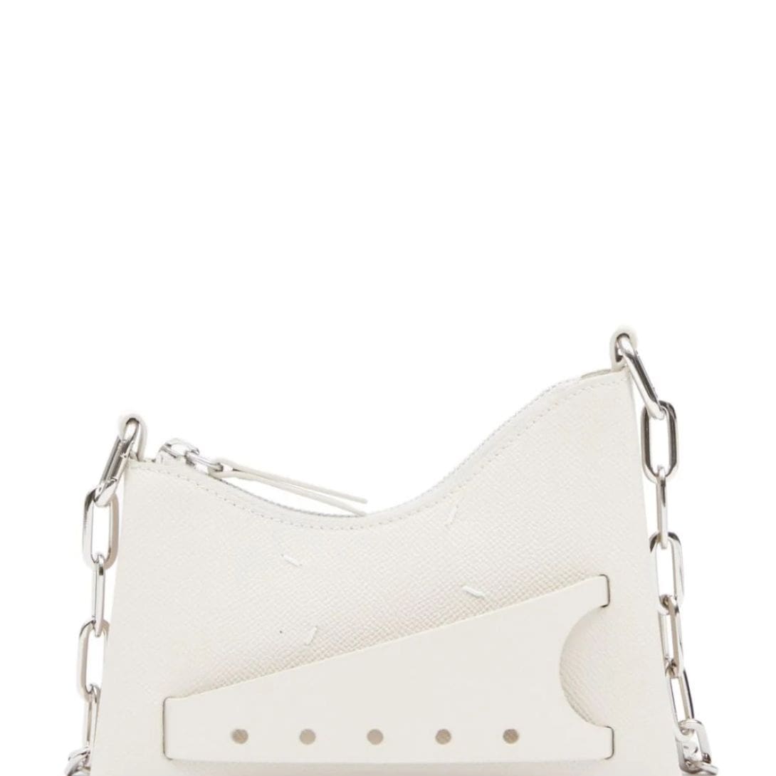 MAISON MARGIELA SNATCHED LEATHER MINI BAG