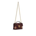 BALMAIN B-BUZZ 24 KARUNG LEATHER BAG