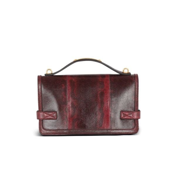 BALMAIN B-BUZZ 24 KARUNG LEATHER BAG