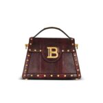 BALMAIN B-BUZZ DYNASTY KARUNG LEATHER BAG