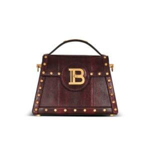 BALMAIN B-BUZZ DYNASTY KARUNG LEATHER BAG