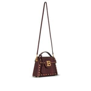 BALMAIN B-BUZZ DYNASTY KARUNG LEATHER BAG