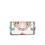 BALMAIN B-BUZZ 23 POUCH PATCHWORK LEATHER CLUTCH