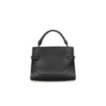 BALMAIN B-BUZZ 22 TOP HANDLE LEATHER BAG