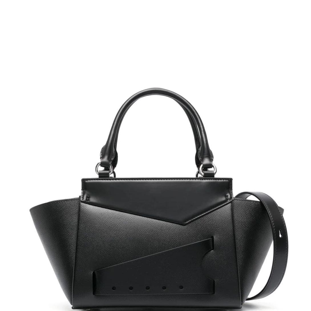 MAISON MARGIELA SNATCHED LEATHER TOTE BAG