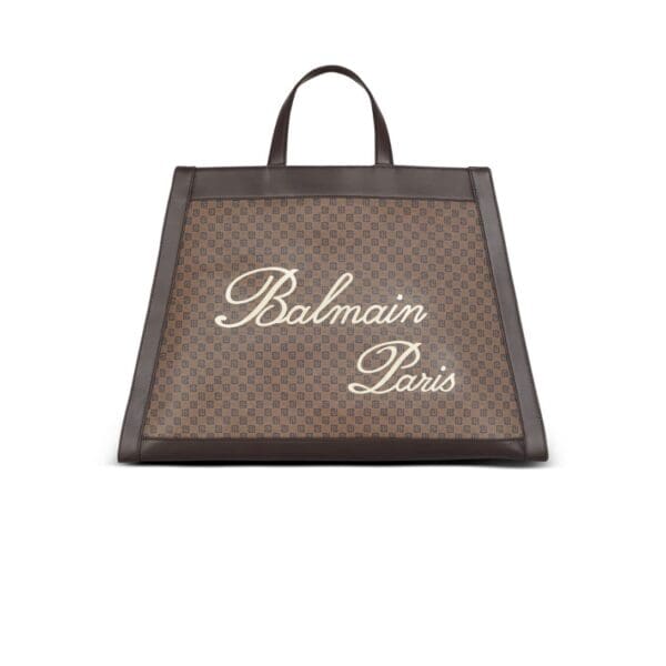 ALMAIN OLIVIER's CABAS IN CANVAS AND LEATHER