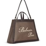 ALMAIN OLIVIER's CABAS IN CANVAS AND LEATHER