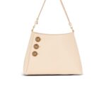 BALMAIN EMBLEME HANDBAG IN GRAINED LEATHER