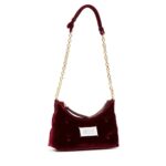 MAISON MARGIELA MICRO GLAM SLAM VELVET SHOULDER BAG