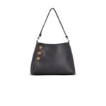 BALMAIN EMBLEME HANDBAG IN GRAINED LEATHER