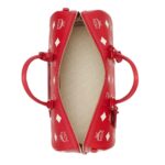 MCM MediumOttomar Weekender Bag in Maxi Visetos Candy Red